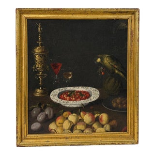 17th C, Flemish or Dutch School Pronk Still Life Old Master For Sale