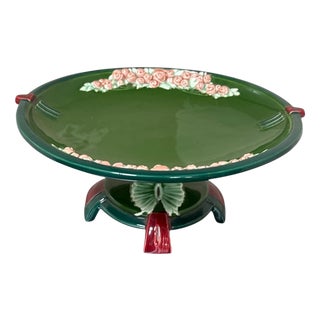 Art Nouveau Majolica Pedestal, 1890s For Sale