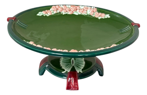 Art Nouveau Majolica Pedestal, 1890s