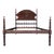 19th Century, Baroque Full Bed, Original Four Fluted Poster Spanish Bed For Sale