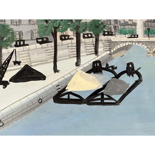 Armand Marie Guérin, Piles of Yellow Sand, Paris, Oil on Wood, 1970s For Sale - Image 4 of 13