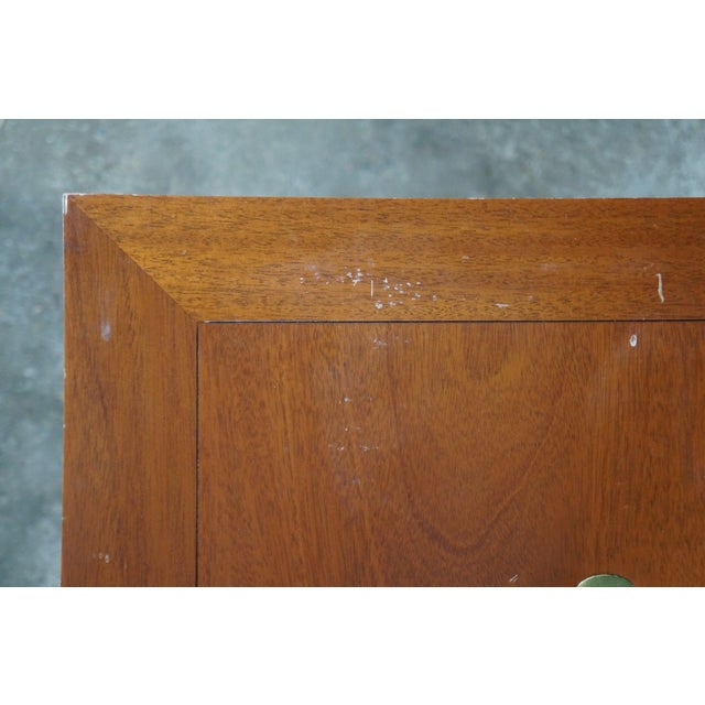 Mid 20th Century Baker Furniture Expandable Party Butler Mahogany Removable Serving Tray Table For Sale - Image 17 of 18