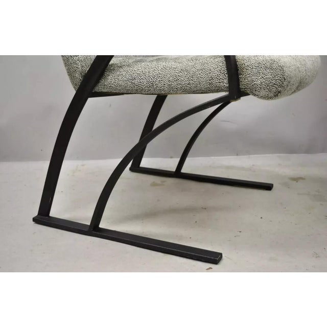 Late 20th Century Vintage Mid Century Art Deco Metal Lounge Arm Chairs by Cal-Style (A) - A Pair For Sale In Philadelphia - Image 6 of 12