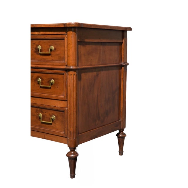 French Louis XVI Style Mahogany Three-Drawer Commode, C. 1930s For Sale - Image 4 of 5