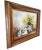 Add some color to your decor with this charming still life with a bouquet of flowers oil painting in a solid wood frame...