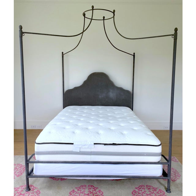 Restoration Hardware Iron Canopy Queen Sized Bed Chairish