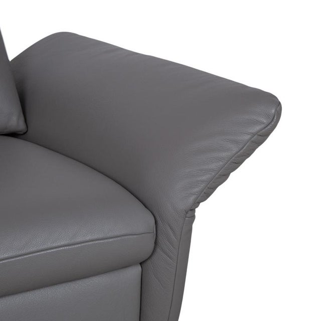 Animal Skin Leather Elena Armchair with Manual Function from Koinor For Sale - Image 7 of 17