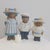 Presenting an exceptional, highly rare three-piece vintage collection of chamotte stoneware figures designed by the...