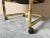 Milo Baughman for Design Institute of America Brass Desk / Club Chair With Casters For Sale - Image 4 of 12