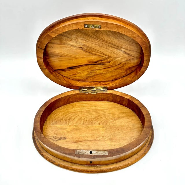 Late 19th Century Late 1800s Antique Hand Painted Hunt Scene Signed Wooden Box For Sale - Image 5 of 10