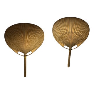 Uchiwa Wall Lamps by Ingo Maurer for Design M, Germany, 1970s, Set of 2 For Sale
