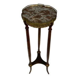 French Louis XVI Pedestal Stand Table, 1880 For Sale