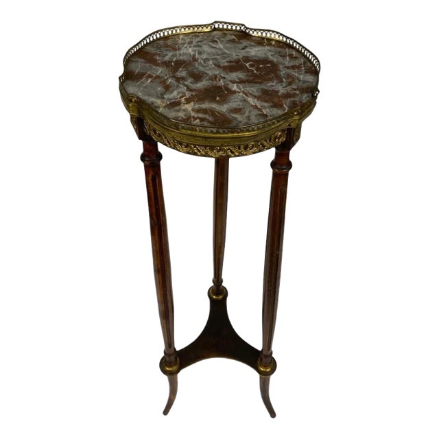 French Louis XVI Pedestal Stand Table, 1880 For Sale