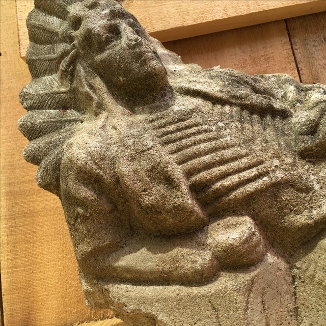 Antique Concrete Indian Chief Lawn Statue Chairish