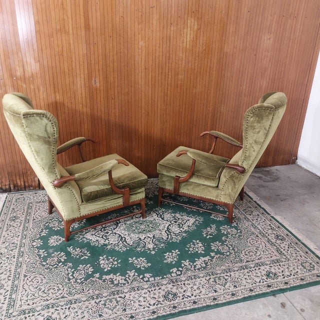 1950s Vintage Lounge Chairs by Paolo Buffa, 1950 For Sale - Image 5 of 8