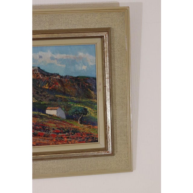 Mid-Century Modern Henry Eldin, Bergsby Taragona, 1960s, Oil on Canvas, Framed For Sale - Image 3 of 18