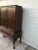 1960s Vintage Mahogany Display Cabinet | Queen Anne Style Cabinet | Mirrored Interior For Sale - Image 5 of 8