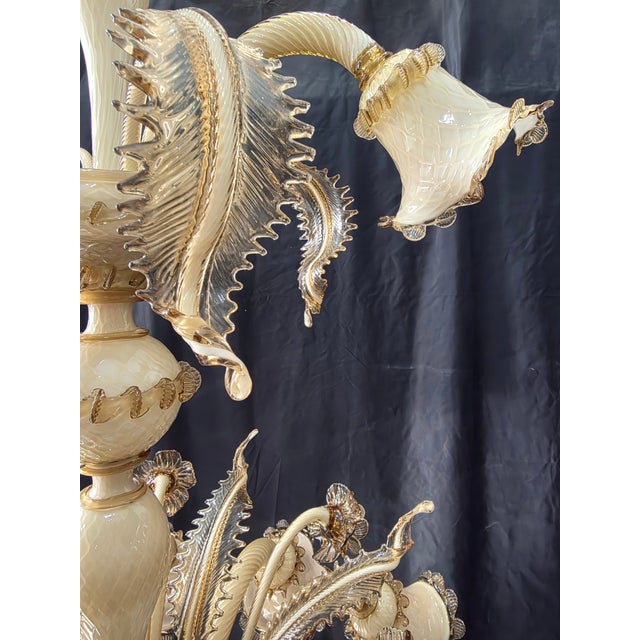 Vintage Murano Chandelier, 1980s For Sale - Image 10 of 14