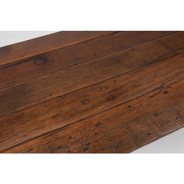 Rustic Farmhouse Table in Oak, France, 1850s For Sale - Image 11 of 12