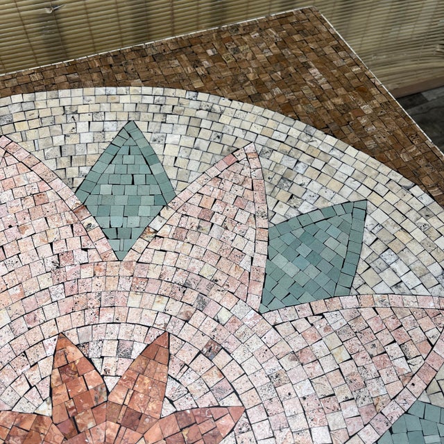 Postmodern Modern Mosaic Top Coffee Table. Circa 1980s For Sale - Image 13 of 18