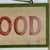 Wood A Splendid Vintage "Chinese Food" Double Sided Trade Sign in Green-Painted Wood Frame For Sale - Image 7 of 13