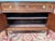 Wood Louis XVI Style Low Sideboard in Mahogany and Carrara Marble For Sale - Image 7 of 12