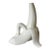 Vintage Y2k Ceramic White Pop Art Banana Bud Vase For Sale