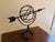 Vintage English Country Wrought Iron Garden Armillary Sundial For Sale - Image 4 of 11