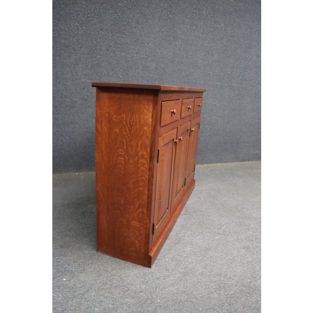 Hunt Country Furniture Brandywine Hall Quarter Sawn Oak Buffet For Sale - Image 13 of 18
