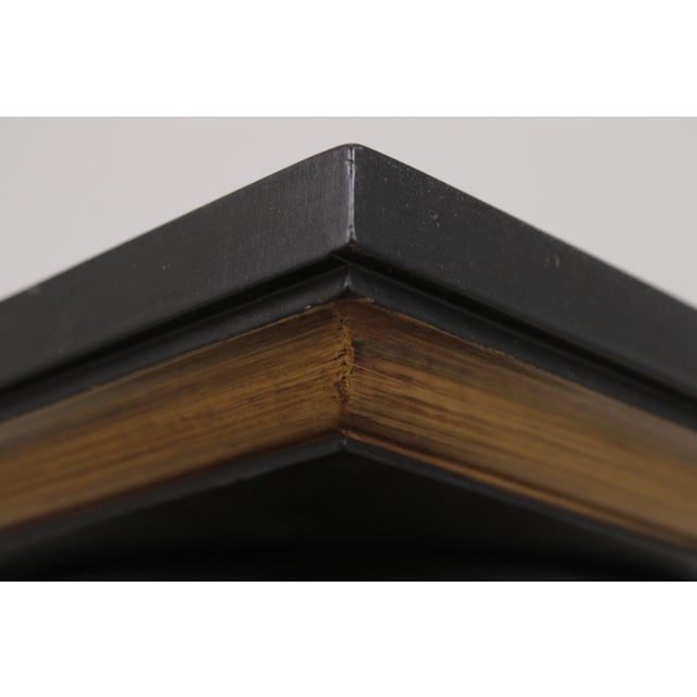Black Lacquered Italian Chinoiserie Pedestal Stand For Sale - Image 10 of 15