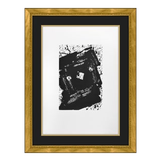 Late 20th Century Untitled (l.17; sfe.500a) Abstract Black Aquatint Etching Sam Francis For Sale