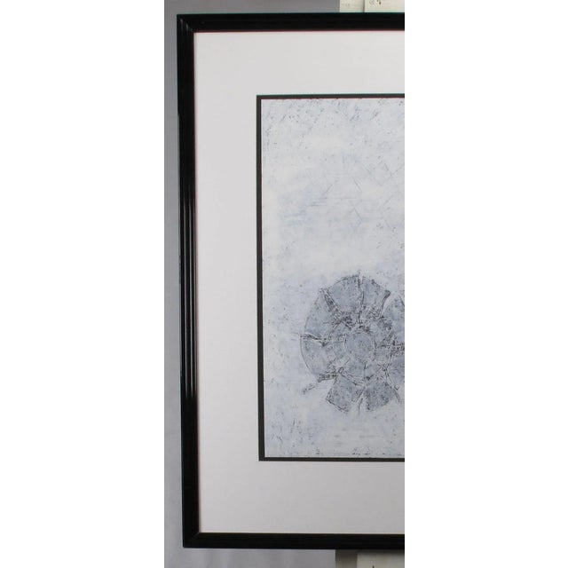 Paper Abstract Oil on Paper by Robert Winslow Titled "Wati Wati Looks For Reason” For Sale - Image 7 of 10