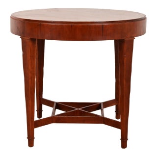Baker Furniture Federal Cherry Wood Tea Table or Occasional Side Table For Sale