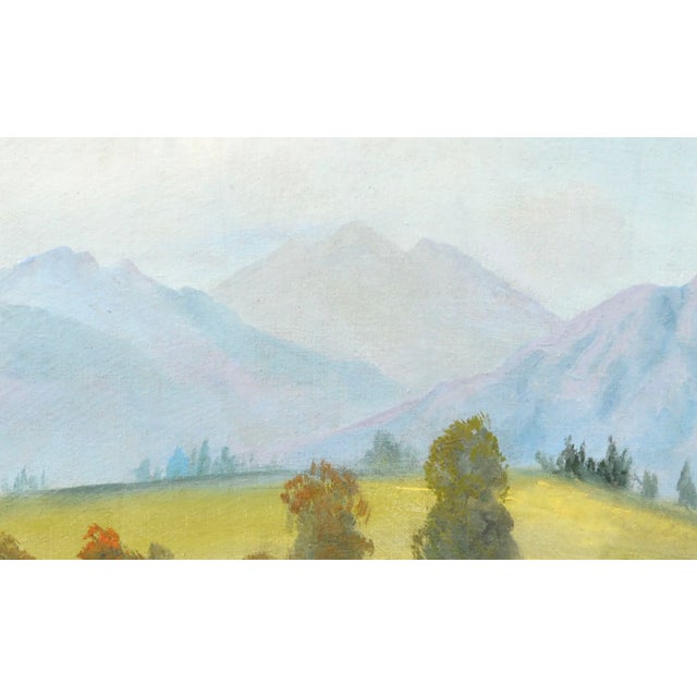 Mid 20th Century Eastern Sierra Mountains Landscape Oil Painting, Framed For Sale In Monterey, CA - Image 6 of 7