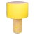 Stories of Italy Yellow & Pink Macchia su Macchia Pillar Lamp with Yellow Lampshade For Sale