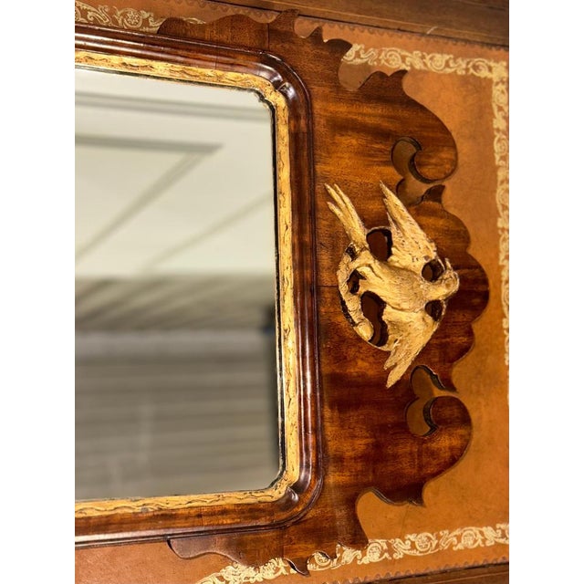 Georgian Thomas Chippendale Phoenix Giltwood Mirror, 1760s For Sale - Image 9 of 12