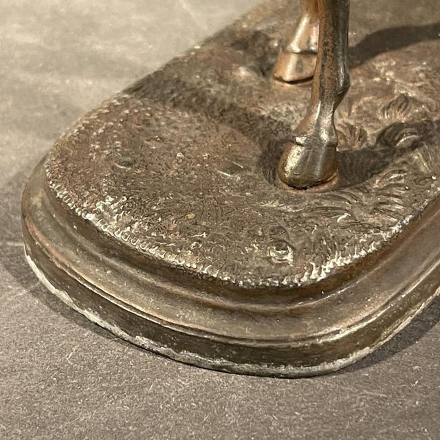 Equestrian Horse Jockey Statue in Polychrome, 1890s For Sale - Image 10 of 14