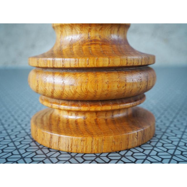 Mid-Century Wooden Candleholder, Europe, 1960s For Sale - Image 9 of 13