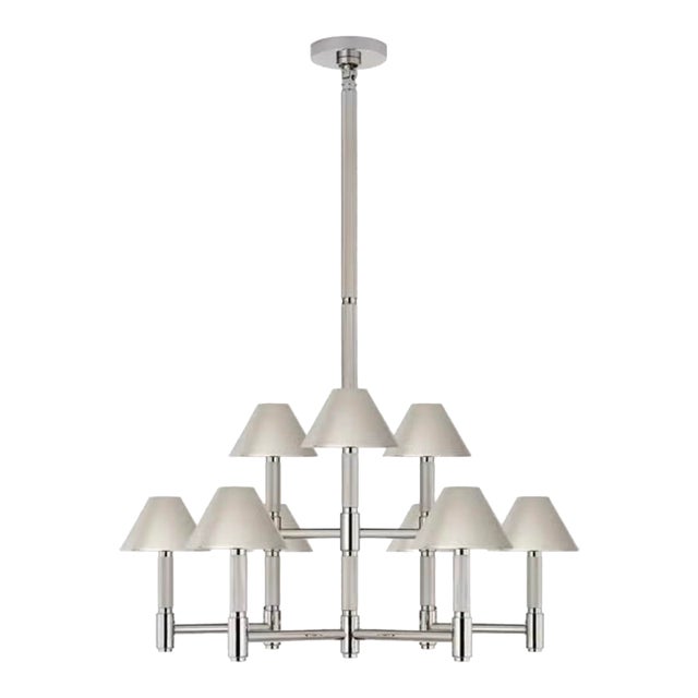 Ralph Lauren Barrett 37 Inch 9 Light Chandelier by Ralph Lauren For Sale