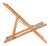 Spritely Home Loren Foldable Sling Chair in Natural & Black & White - a Pair For Sale - Image 4 of 11