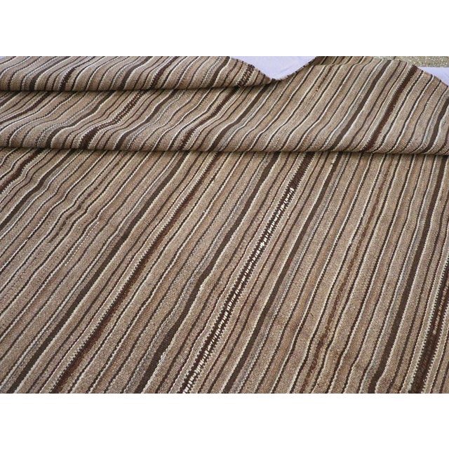 Coffee Galerie Shabab Collection Mid-20th Century Turkish Flatweave Kilim Carpet For Sale - Image 8 of 8