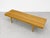 Mid Century Modern Styled Handmade Oak Slat Bench | Long Coffee Table For Sale - Image 4 of 11