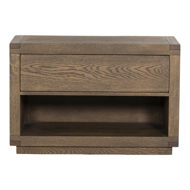 Four Hands Warby Nightstand - Worn Oak Veneer For Sale