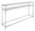 Regina Andrew Echelon Console Table, Polished Nickel For Sale