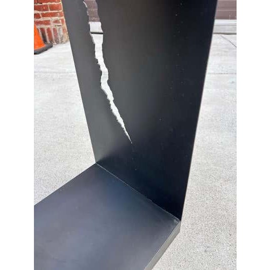 Late 20th Century R. Henry Design Iron Side Table, Hand-Crafted Modern Style, USA, 1990 For Sale - Image 5 of 8