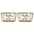 White Nightstands in Birch Wood with Brass Inlays from Justfurnituress SRL, Set of 2 For Sale - Image 6 of 6