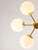Vintage Italian Six-Arm Sputnik Chandelier with Opaline Shades For Sale - Image 11 of 18
