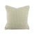 Gray Aqua Geometric Chenille Pattern With Self-Welt Pillow Cover - 20" X 20" For Sale