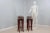 Set of 2 elegant melchiorre bega design high stools. Solid wooden cross structure typical of the manufactures of bega. The...