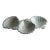Aqua Blue Porcelain 3-Shell Shaped Divided Nuts or Dip Holder For Sale